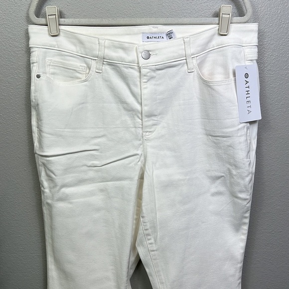 NWT Athleta Sculptek Skinny White Jeans Summer Plus Size Jeans 20X - Picture 4 of 8